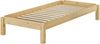 Massivholzbett Stapelbett Kiefer Natur 80x190cm Einzelbett stapelbar + Matratze 60.48-08-190M Bild 5