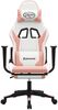 vidaXL Gaming-Stuhl mit Fußstütze Weiß und Rosa Kunstleder 3143708 Bild 3
