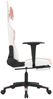 vidaXL Gaming-Stuhl mit Fußstütze Weiß und Rosa Kunstleder 3143708 Bild 4