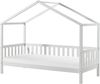 Hausbett 90x200 cm Kiefernholz Weiß Bild 5