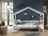 Hausbett 90x200 cm Kiefernholz Weiß Bild 2