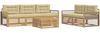 vidaXL Outdoor-Sofagarnitur 6 pcs Weiß und Beige 3390058 Bild 2