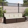 vidaXL Gartenbank Verstellbar mit Kissen Braun Poly Rattan 368938 Bild 3