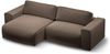 Micadoni Ecksofa Victor 3-Sitzer Links Samt Schokolade Bild 3