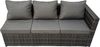 Fimous Dark Mixed Grey Rattan Gartenmöbel Set Ecksofa 2 Tische mit 2 Stühlen Bild 3