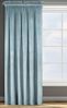 Samtvorhang Velours Vorhänge zum Wohnzimmer Prachtvoll Elegant hellblau 140x270 cm Kräuselband Bild 2