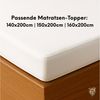Strauss Home Spannbettlaken Premium Topper Spannbettlaken 150GSM für Matratzen-Topper 10cm Höhe, Gummizug: Rundumgummi, für Topper mit einer Höhe von 10cm, OEKO-TEX zertifiziert Bild 2