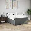vidaXL Boxspringbett mit Matratze Dunkelgrau 140x200 cm Stoff 3285926 Bild 3