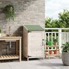 vidaXL Garten Shed Weiß 59 x 56 x 113,5 cm Holzwerkstoff 42033437 Bild 3
