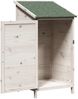 vidaXL Garten Shed Weiß 59 x 56 x 113,5 cm Holzwerkstoff 42033437 Bild 4