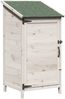vidaXL Garten Shed Weiß 59 x 56 x 113,5 cm Holzwerkstoff 42033437 Bild 2