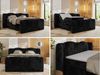 Elektrisch Boxspringbett Multipocket-Matratzen, elektrisch verstellbar, Polsterbett mit Bettkästen - FORTINA - 140 x 200 cm - Schwarz Plüsch - H4 Bild 2