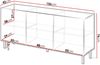 Kommode Arypot 3D, gefräster Front, Griffloses System (Farbe: Cashmere) Bild 5