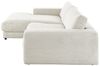 KAWOLA Sofa MADELINE Ecksofa Cord cremeweiß Longchair links 85 x 190 x 270 cm Bild 3