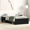 vidaXL Bettgestell ohne Matratze Schwarz Eichen-Optik 100x200 cm 3329330 Bild 1