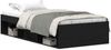 vidaXL Bettgestell ohne Matratze Schwarz Eichen-Optik 100x200 cm 3329330 Bild 2