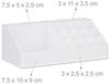 Relaxdays 2 x Make Up Organizer weiß Bild 5