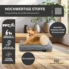 Rohrschneider Tierkissen Made in EU mit Anti-Rutsch strapazierfähiges Hundekissen Gr. 1 grau, 1-3 Steppnähte Bild 4