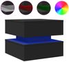 vidaXL Couchtisch mit LED-Leuchten Schwarz 50x50x40 cm 839855 Bild 2