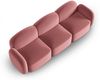 Micadoni Sofa Blair 3-Sitzer Samtstoff Lachs Bild 4