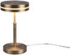 Kleine LED Tischleuchte FRANKLIN rund Höhe 25cm, Altmessing Bild 2
