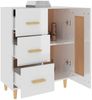 Sideboard Hochglanz-Weiß 69,5 x 34 x 90 cm Holzwerkstoff [812228] Bild 5