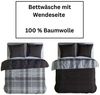 Leonado Vicenti Bettwäsche Baumwolle pflegeleichter weicher fein gewebter Stoff, Renforce, 2 teilig, Wendebettwäsche, 100% Baumwolle, hautfreundlich, atmungsaktiv Bild 3