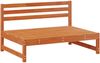 vidaXL Garten Mittelssofa Massives Kiefernholz Wachsbraun 865601 Bild 2