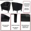 Lounge-Sessel HWC-O17, Sessel Clubsessel Cocktailsessel, FSC®-zertifiziert Kunstleder ~ bordeaux Bild 2