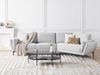 3-Sitzer Sofa Stoff hellgrau KANSSELI Bild 3