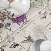 ANRO Tischdecke mit Blumen Botanik aus Stoff Tischwäsche mit Beschichtung Tischtuch (Einzelstück 1-tlg), auch als Gartentischdecke - mit Schutzschicht Bild 4