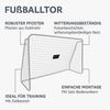 BBWL Fußballtor mit Schusswand 2in1 Netz Trainings Tor mit Spikes Stahlrahmen, 240x170 cm Kinder Fußballtor wetterfest Outdoor Trainingsgerät Garten Bild 2