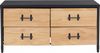 Kommode HWC-Q66, Sideboard Schrank Anrichte, Schubladen Industrial 60x120x40cm ~ Holz natur, Metall schwarz Bild 5