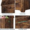 GarveeMore Sitztruhe 100cm,Aufbewahrungsbank aus Holz mit Sicherheitsscharnieren, große Spielzeugtruhe für Eingangsbereich,Wohnzimmer,Schlafzimmer Bild 3