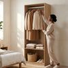 Offener Kleiderschrank Vippsaki mit Fach 200 x 80 x 50 cm Eicheoptik [en. casa] Bild 4