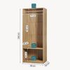 Offener Kleiderschrank Vippsaki mit Fach 200 x 80 x 50 cm Eicheoptik [en. casa] Bild 2