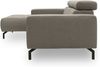 DOMO Collection Cunelli, Ecksofa mit Kopfstützfunktion, Webstoff silber, 175 x 292 cm Bild 3