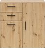 Carryhome 'MULTISTAURAUM' Kommode, Holznachbildung Eiche Artisan, 80 x 83 x 40 cm, mit 2 Schubladen Bild 4
