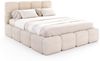 FDM Polsterbett CLOUDY Bettgestell Bett 140x200, 160x200, 180x200 cm Bestseller (verfügbar 140x200 160x200 180x200cm, Bettrahmen, Bett, mit großen gepolsterten Kopfteil, mit Bettkasten zum aufklappen), Hebbarer Metallrahmen, Bettkasten, ohne Matratze Bild 2