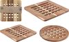 Koopman Topfuntersetzer Untersetzer Pfannenuntersetzer Akazie 20x20 cm Eckig/Rund 2 er Set, 2-tlg, 2tlg, Akazienholz, 20x20 cm, Luftdurchlässig, Hitzeschutz Bild 2