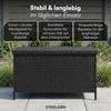 STEELSØN 'Serion' Polyrattan Aufbewahrungsbox 235 Liter, schwarz, 110x55x60 cm, wetterfest, Auflagenbox mit Innentasche Bild 2