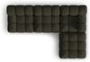 Micadoni Modulares Sofa Bellis 4-Sitzer mit flachem Modul 3D-Stoff Sonic Amazonas Grün Bild 4