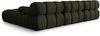 Micadoni Modulares Sofa Bellis 4-Sitzer mit flachem Modul 3D-Stoff Sonic Amazonas Grün Bild 5