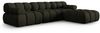 Micadoni Modulares Sofa Bellis 4-Sitzer mit flachem Modul 3D-Stoff Sonic Amazonas Grün Bild 2