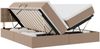 vidaXL Bett mit Stauraum und LED Cappuccino 180 x 200 cm Kunstleder 3371544 Bild 2