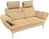 KAWOLA Funktionssofa HOLLY 2-Sitzer 2 Kopfstützen Stoff senf 90 x 92 x 176 cm Bild 3
