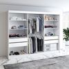 Schwebetürenschrank MES 2-türig Schrank 200 cm (mit Spiegel) Farbe: Weiß Bild 3