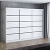 Schwebetürenschrank MES 2-türig Schrank 200 cm (mit Spiegel) Farbe: Weiß Bild 2