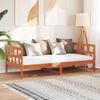 vidaXL Tagesbett ohne Matratze Wachsbraun 80x200 cm Massivholz Kiefer 844409 Bild 5