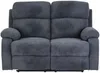 Vente-unique - Relaxsofa 2-Sitzer - Stoff - Anthrazit - TOLZANO Bild 4